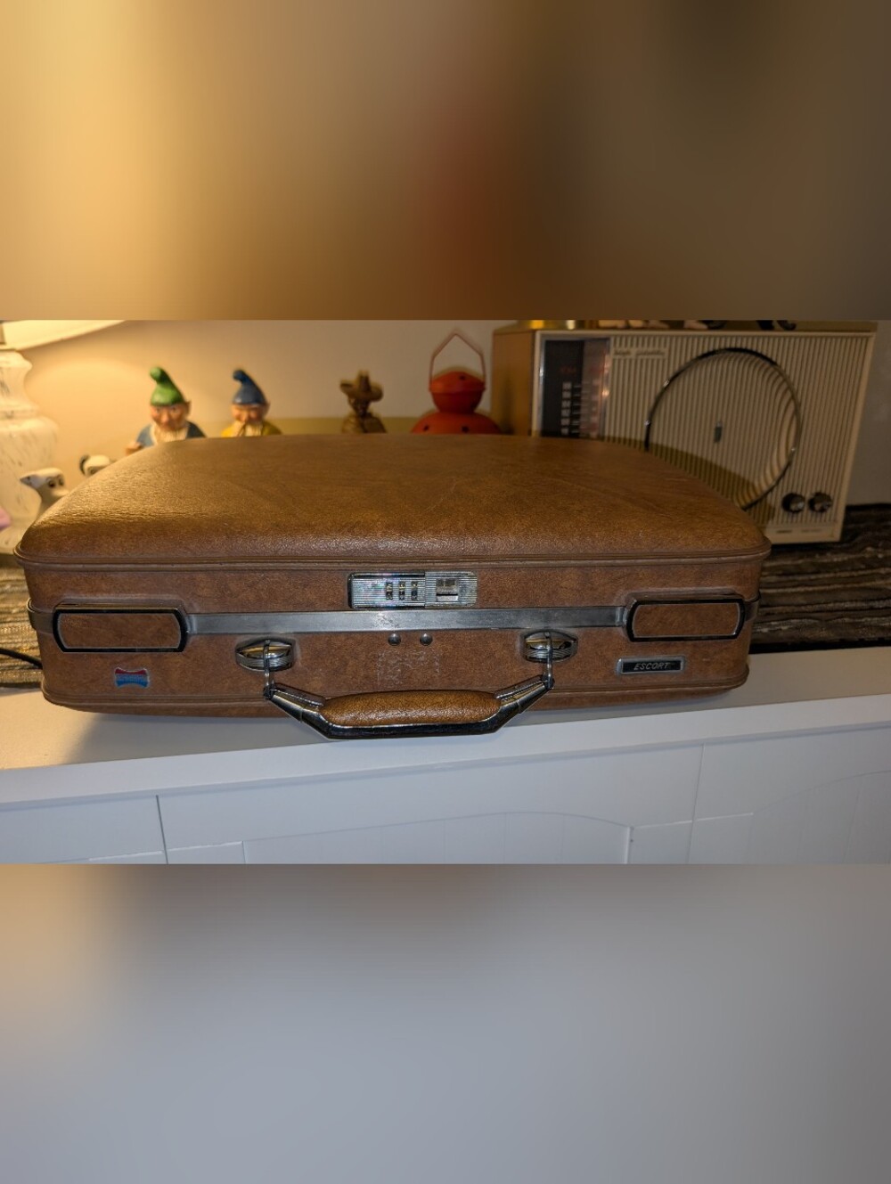 Vintage American Tourister Brown Brief case/luggage